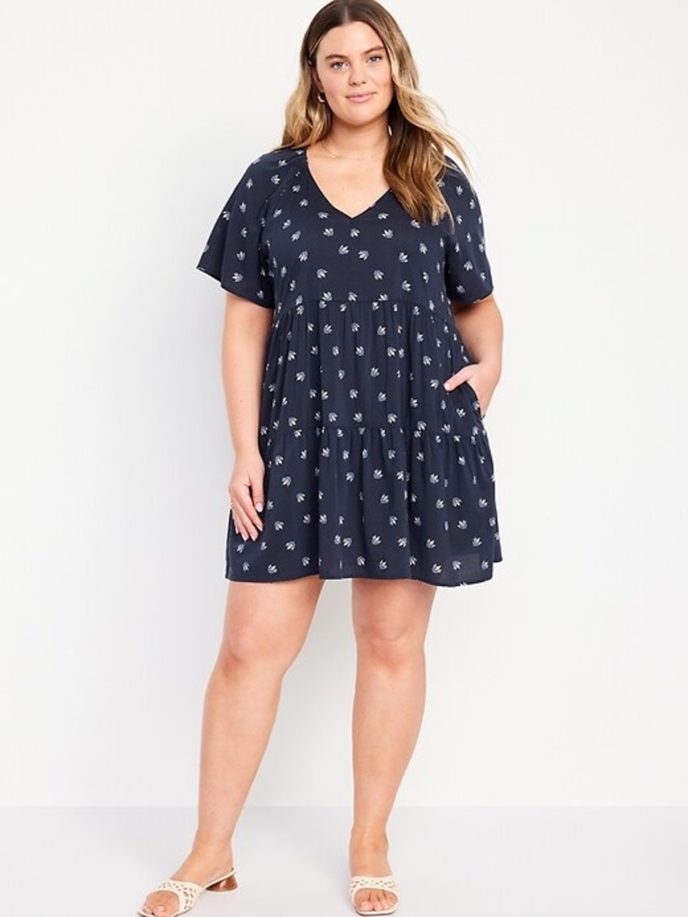 Old Navy V-Neck mini swing dress